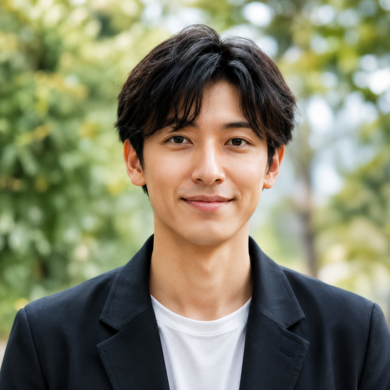 自然な印象の男性ポートレート