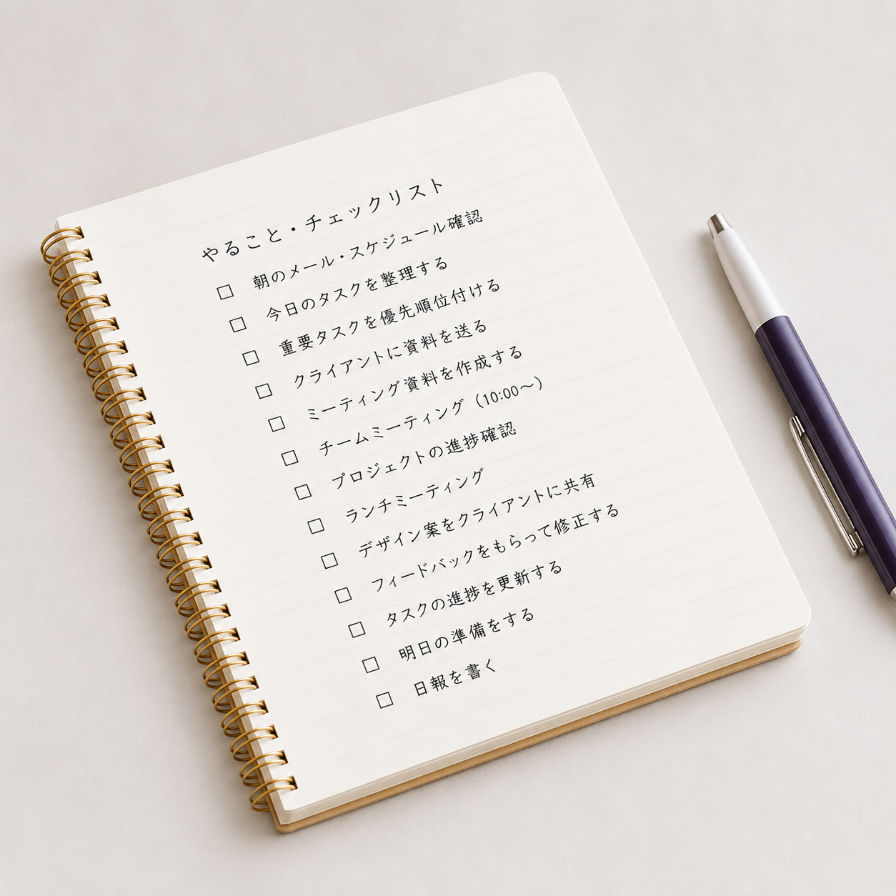 プロフィール作成のためのチェックリスト